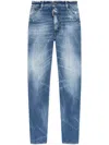 Dsquared2 Straight-leg Cropped Jeans In Blue