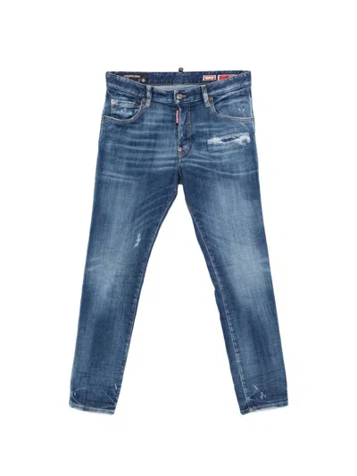 Dsquared2 Jeans With Logo In Blue