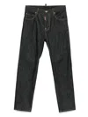 Dsquared2 Cotton Jeans With Contrast Stitching In Black