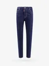 Dsquared2 Blue Jeans With Belt Loops And Logo Patch On The Rear