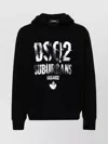 Dsquared2 Cotton Jersey Hoodie Faded Effect