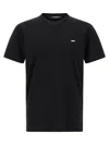 Dsquared2 Cotton Jersey T-shirt With Engraved Logo Plate In Black