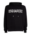 Dsquared2 Logo Cotton Hoodie In Black
