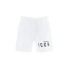 Dsquared2 Icon Elasticated Waist Bermuda Shorts In White