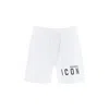 Dsquared2 Icon Elasticated Waist Bermuda Shorts In White