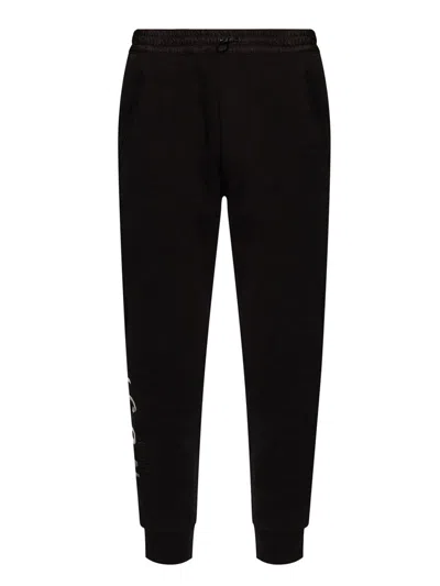 Dsquared2 Cotton Logo Sweatpants In Black