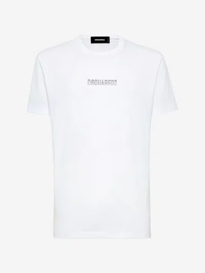 Dsquared2 Cotton Logo T-shirt In White