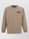 Dsquared2 Logo-print Kangaroo-pocket T-shirt In Brown