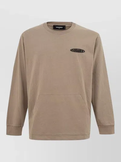 DSQUARED2 COTTON LONG-SLEEVE SWEATSHIRT
