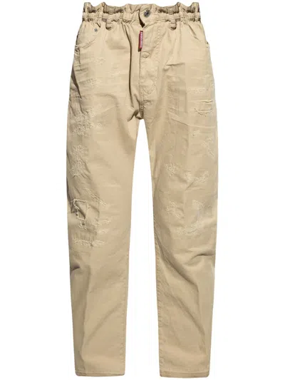 DSQUARED2 COTTON LOOSE-FIT TROUSERS