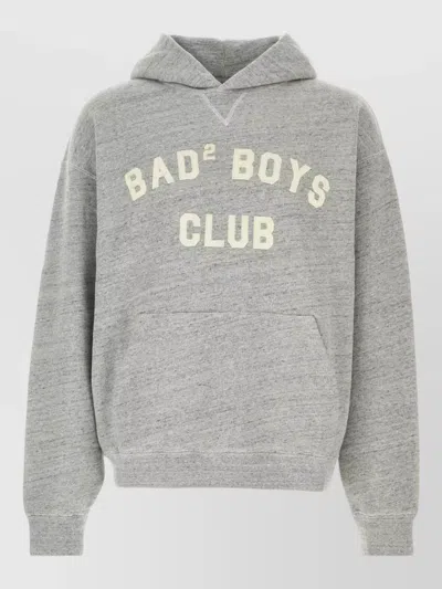 Dsquared2 Melange Grey Cotton Oversize Sweatshirt In Gray