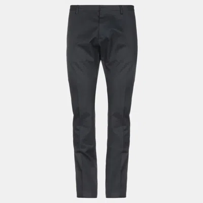 Pre-owned Dsquared2 Cotton Pants 50 In Black