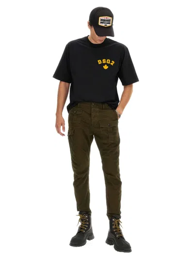 Dsquared2 Cotton Pants In Green