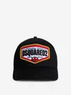 Dsquared2 Logo Patch Baseball Cap In Black