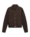 Dsquared2 Cotton Pocketed Shirt Jacket In Black
