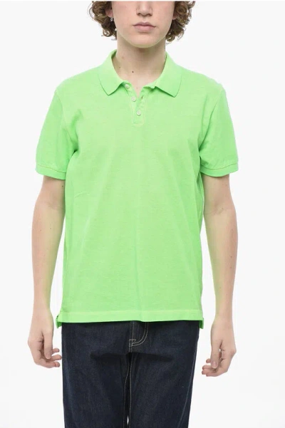 Dsquared2 Cotton Polo Icon With Back Print In Green