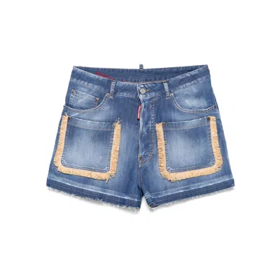 DSQUARED2 COTTON  POLYESTER SHORTS