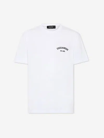 Dsquared2 Cotton Print T-shirt In White