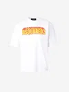 Dsquared2 Crew Neck Cracked Effect Graphic Print