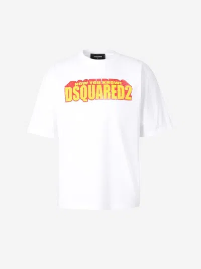 DSQUARED2 DSQUARED2 COTTON PRINTED T-SHIRT
