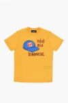 Dsquared2 Cotton Relax Crew-neck T-shirt With Maxi Print