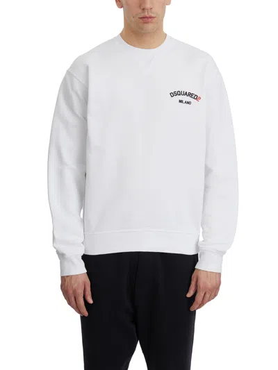 DSQUARED2 DSQUARED2 COTTON ROUNDNECK SWEATSHIRT