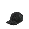 Dsquared2 Black Baseball Cap With Logo Patches Men In Brown