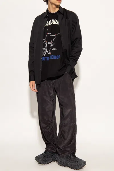 Dsquared2 Cotton Shirt In Black