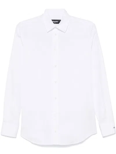 Dsquared2 Cotton Shirt In Weiss