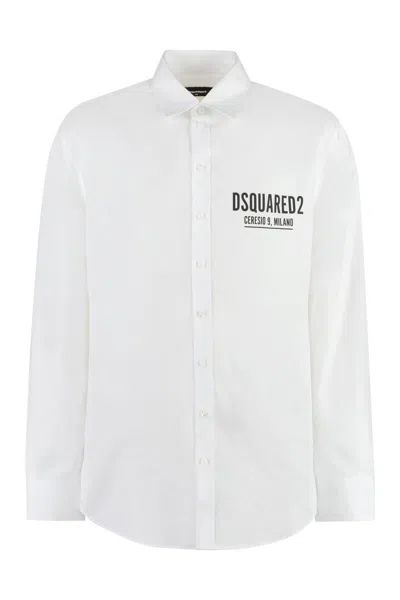 Dsquared2 Cotton Shirt In White