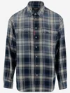 Dsquared2 Cotton Shirt With Check Pattern In Red