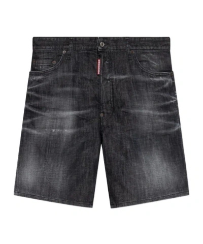DSQUARED2 DSQUARED2 WASHED DENIM SHORTS