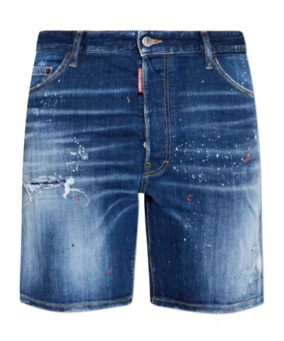 DSQUARED2 DSQUARED2 DISTRESSED DENIM SHORTS