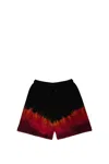Dsquared2 Tie-dye Cotton Shorts In Back