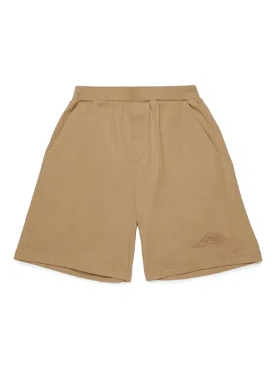 Dsquared2 Kids' Cotton Shorts In Brown