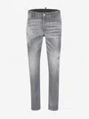 Dsquared2 Skate Jeans Washed-out Effect In Light Grey
