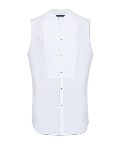 DSQUARED2 DSQUARED2 CURVED HEM SLEEVELESS SHIRT
