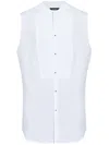 Dsquared2 Cotton Sleeveless Shirt In Weiss