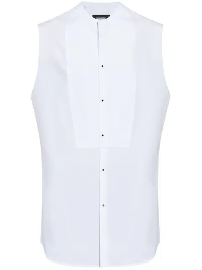 DSQUARED2 COTTON SLEEVELESS SHIRT