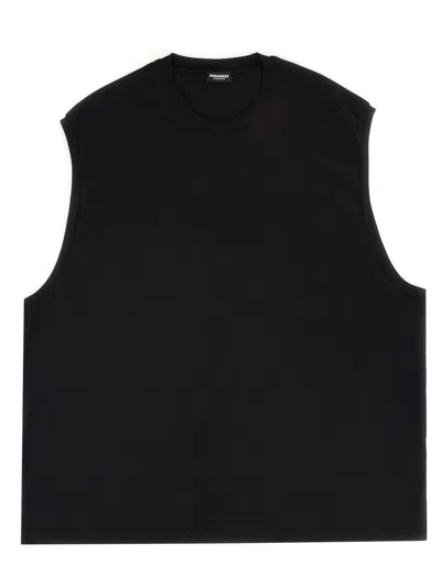 DSQUARED2 COTTON SLEEVELESS T-SHIRT