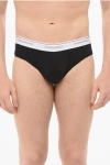 Dsquared2 Cotton Slip With Front Push Up In Black