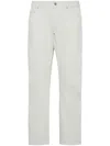 Dsquared2 Mens Off-white Icon Ice London Bro Straight-leg Regular-fit Denim Jeans In White