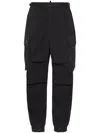 Dsquared2 Cotton Straight-leg Trousers In Black