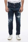 DSQUARED2 COTTON STRETCH DISTRESSED COOL GUY DEMIS 16CM