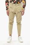 Dsquared2 Cotton Stretch Pants In Green