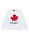 Dsquared2 Cotton Sweatshirt In White