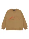 Dsquared2 Cotton Sweatshirt In Brown