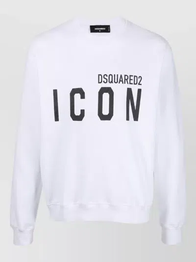 Dsquared2 Cotton Sweatshirt In White