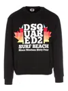Dsquared2 Man Sweatshirt Steel Grey Size M Cotton In Black