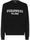 Dsquared2 Cotton Sweatshirt In Black